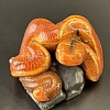 Резная фигурка Змея на камне