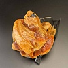 Лягушка и листочек резьба из симбирцита